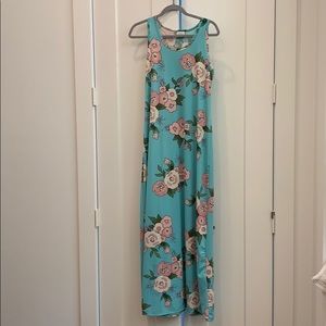 EUC Lularoe floral Dani dress, Large